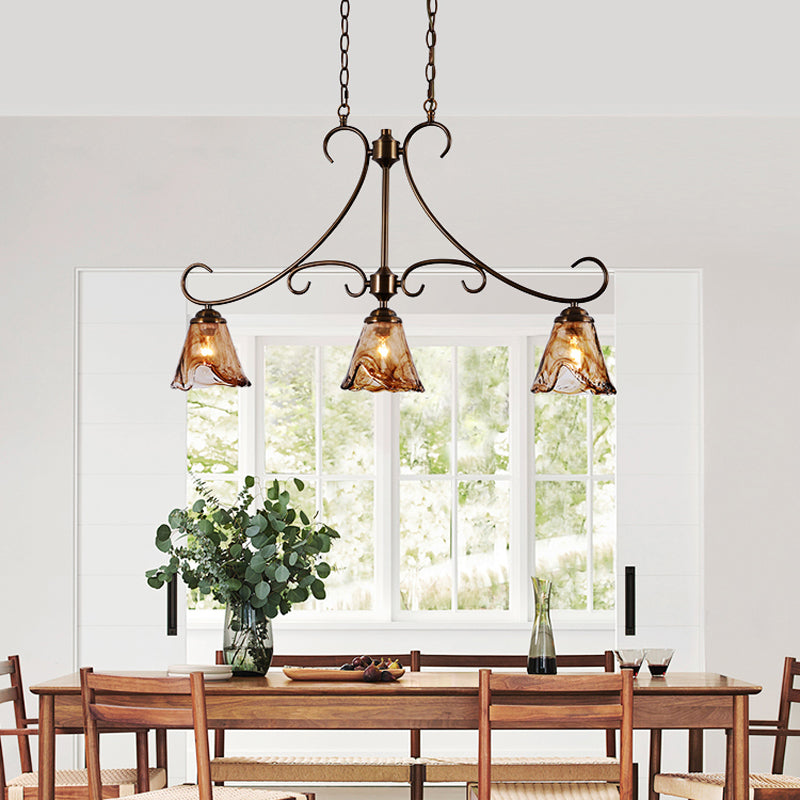 Aloror Suspension Île Laiton Verre Industriel Vintage - Neutralighting