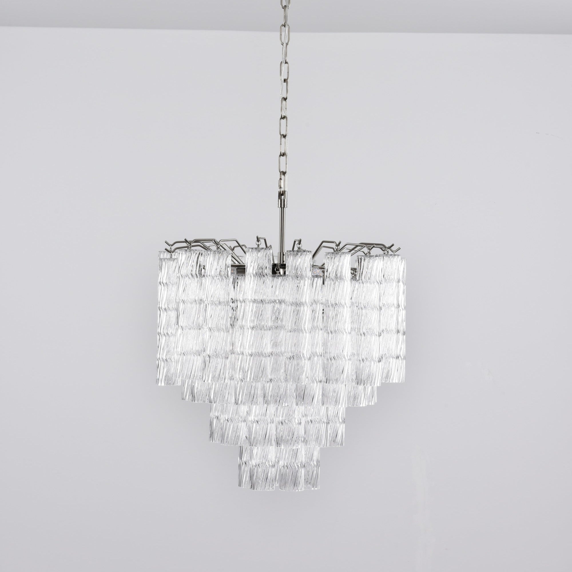 Aurora Chandelier Murano Glass Tiered Cascading Waves - Letslighting