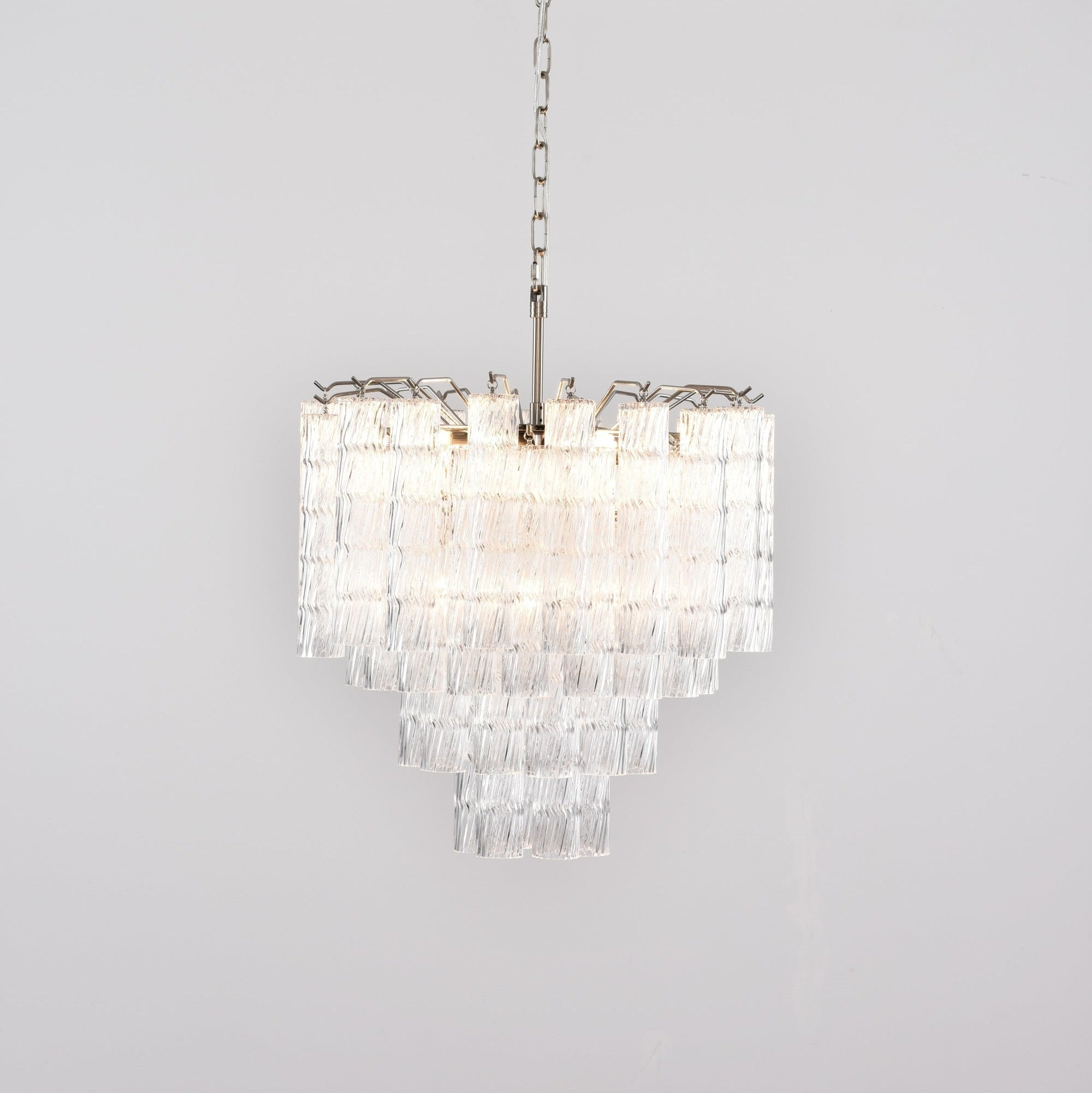 Aurora Chandelier Murano Glass Tiered Cascading Waves - Letslighting
