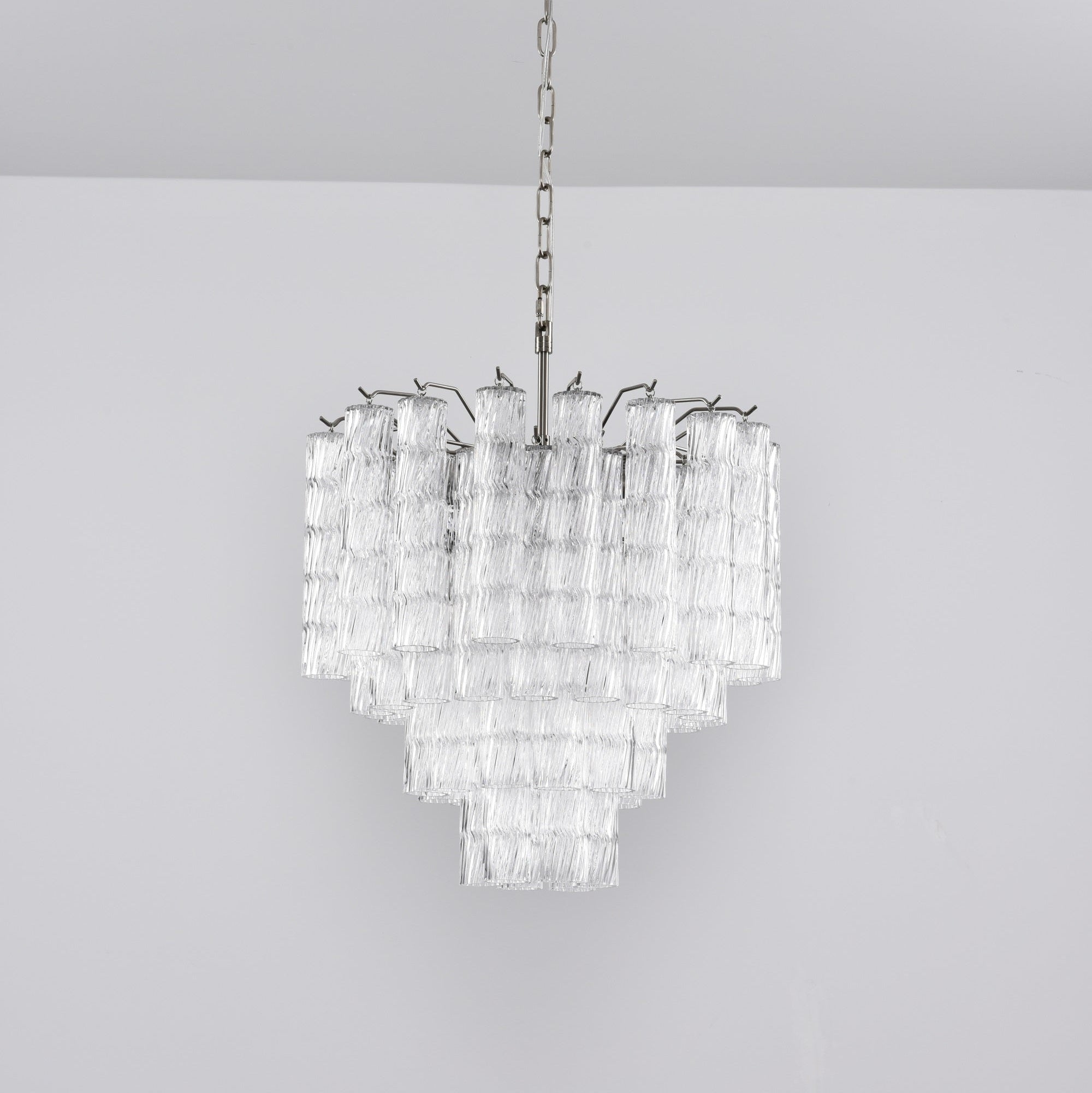 Aurora Chandelier Murano Glass Tiered Cascading Waves - Letslighting
