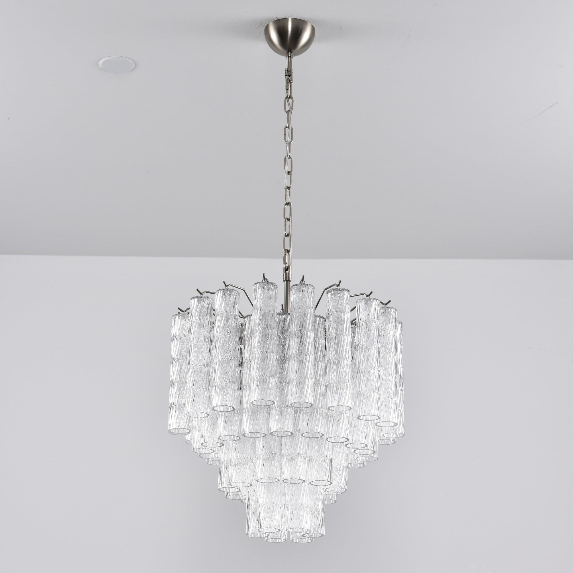 Aurora Chandelier Murano Glass Tiered Cascading Waves - Letslighting