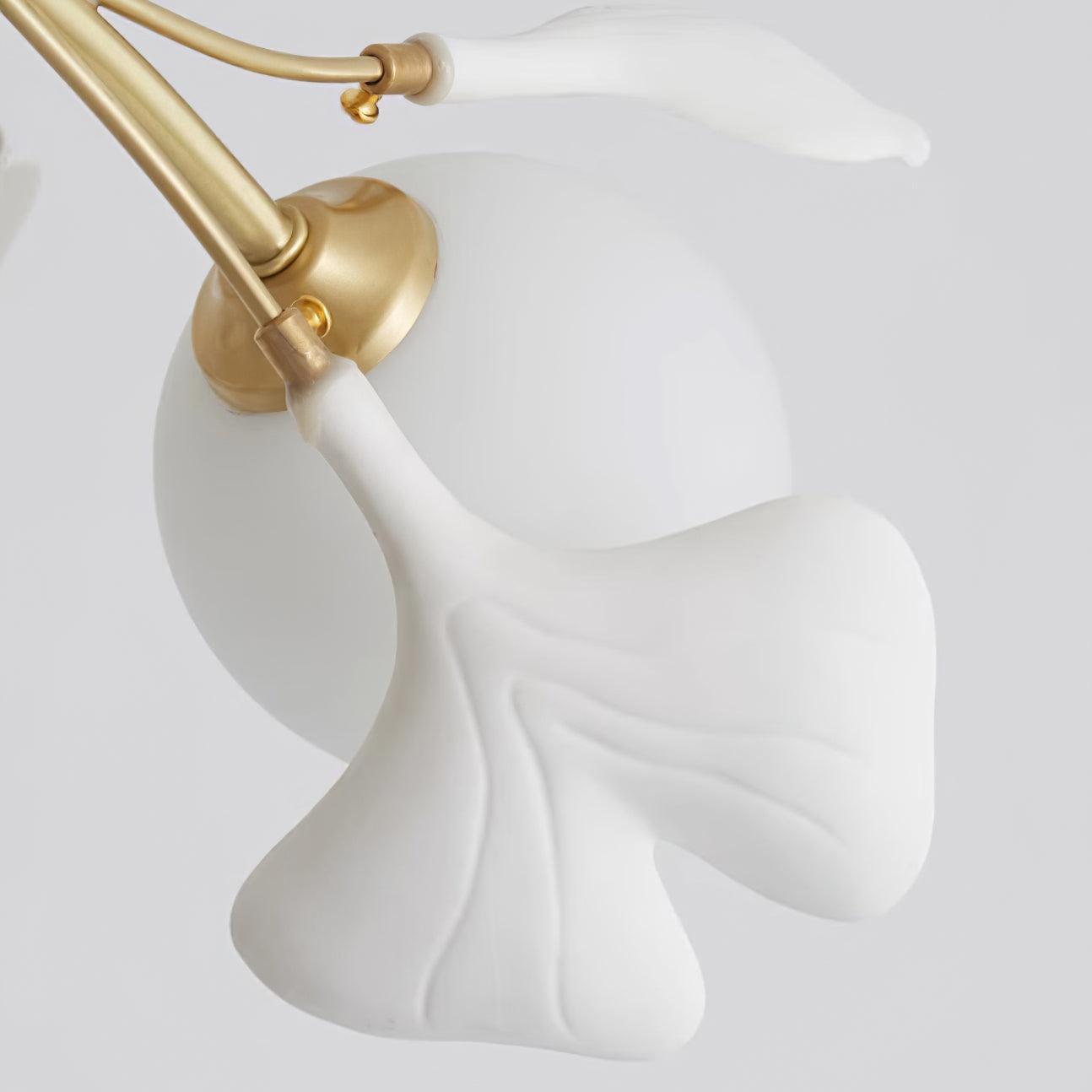 Gleam Chandelier en Verre Feuille de Ginkgo - Neutralighting
