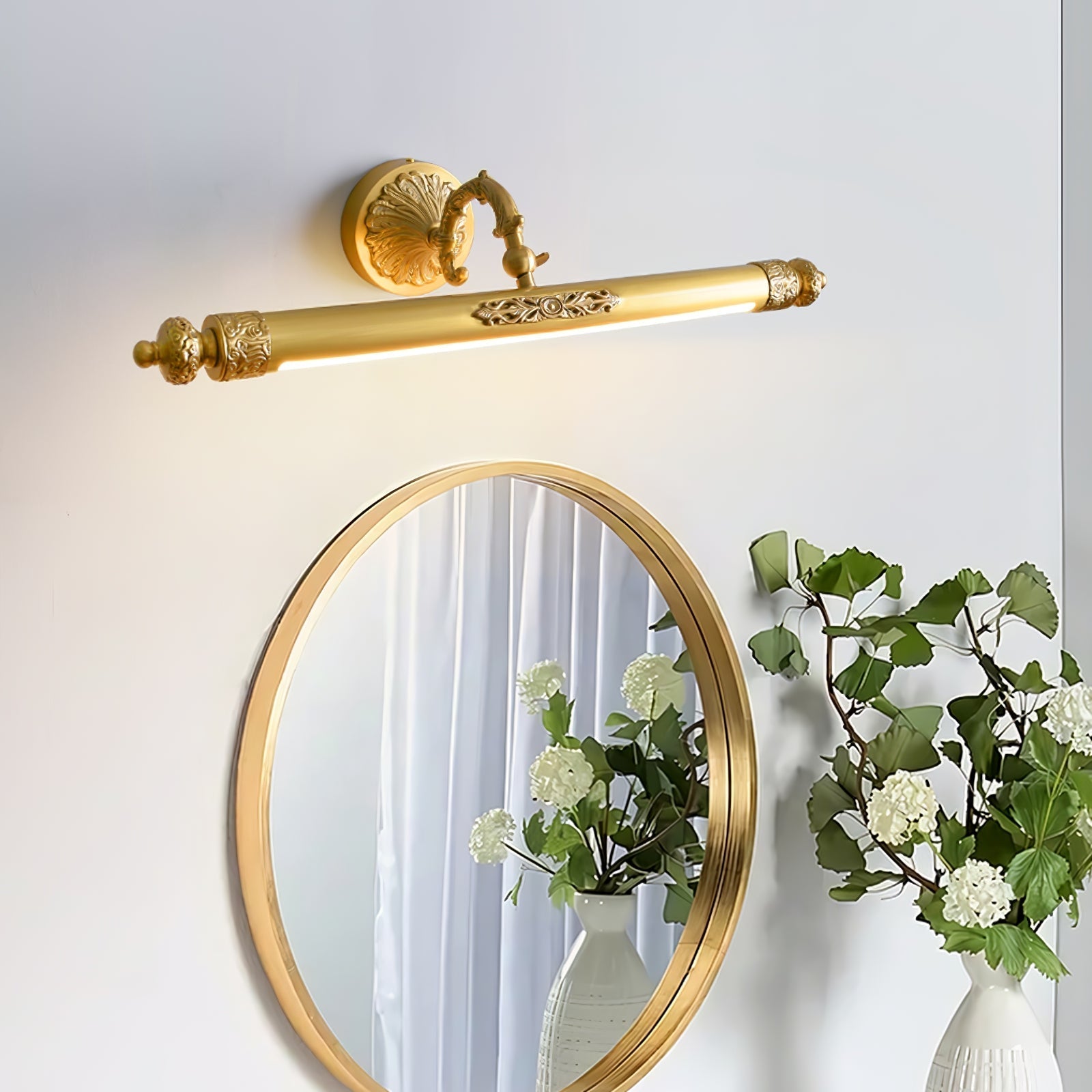 Edward Premium Élégance Coiffeuse Laiton Applique Murale - Neutralighting