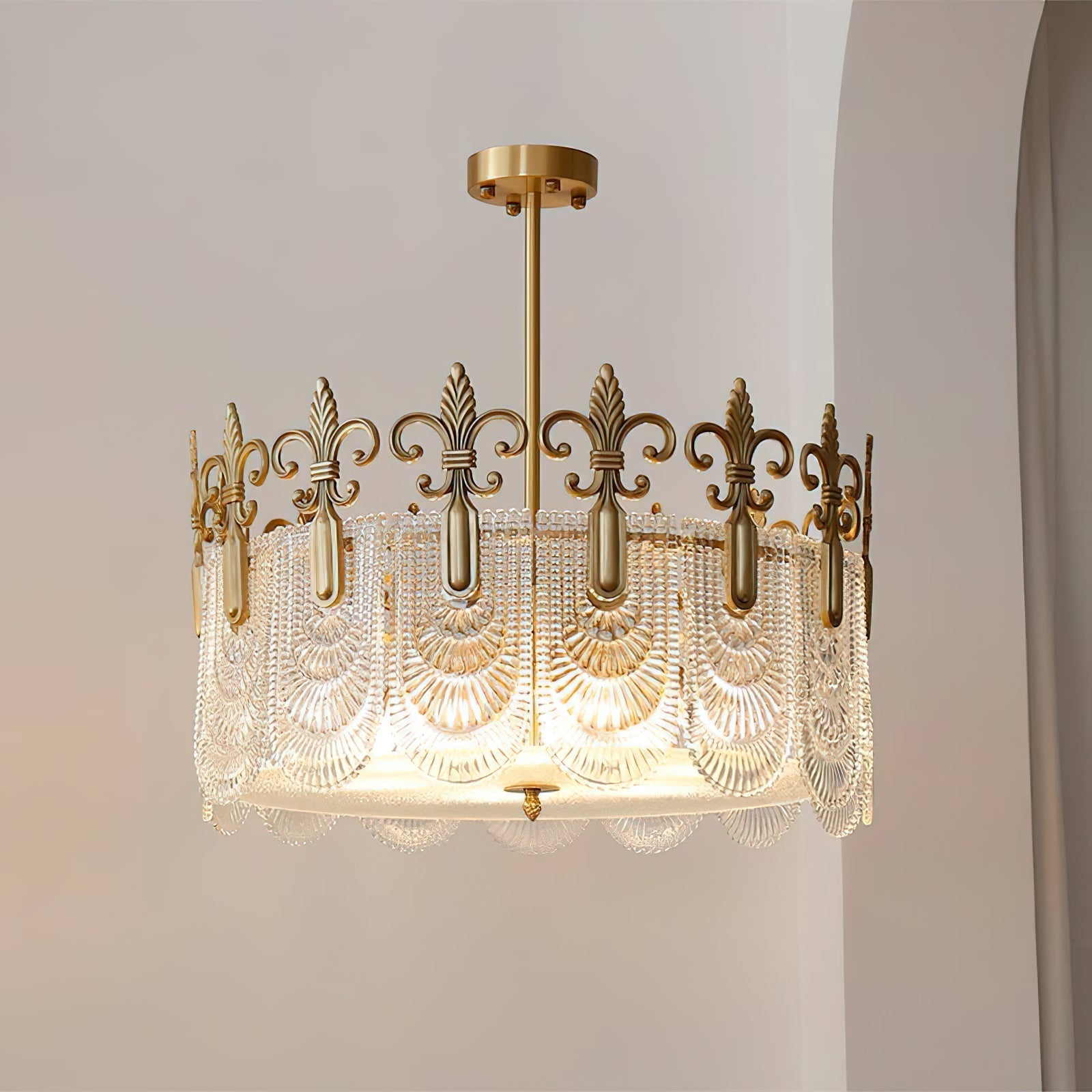 Cashaor Lustre Cristal Laiton Luxe Postmoderne - Neutralighting