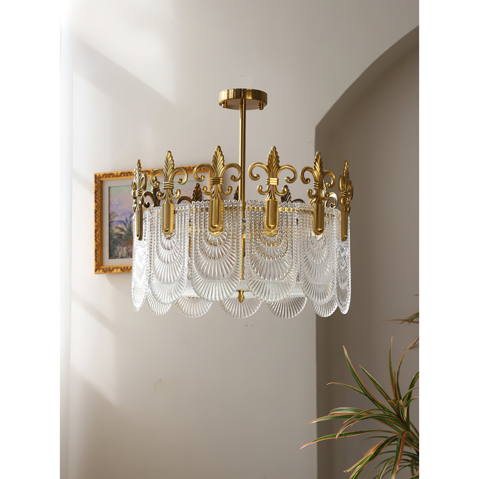 Cashaor Lustre Cristal Laiton Luxe Postmoderne - Neutralighting