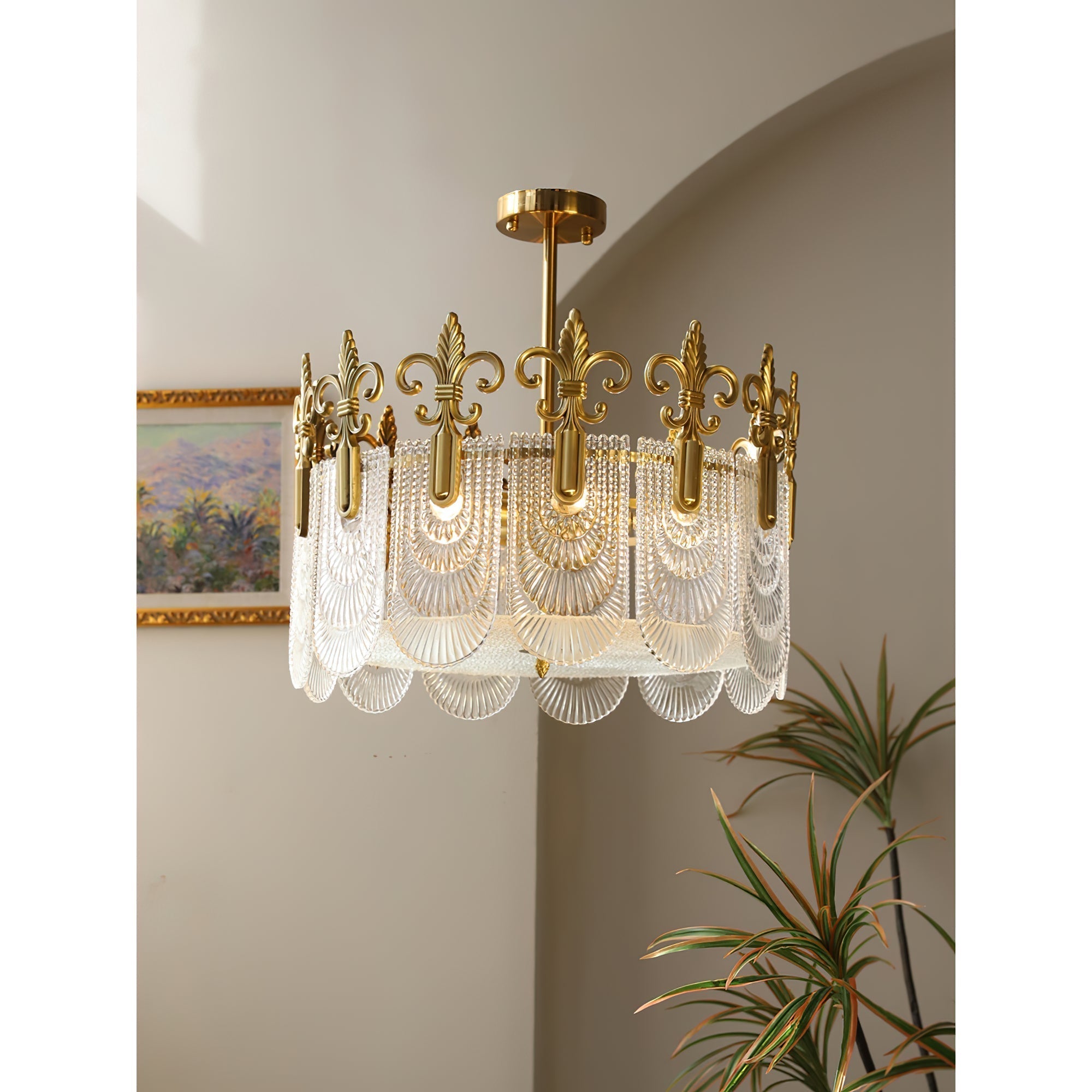 Cashaor Lustre Cristal Laiton Luxe Postmoderne - Neutralighting