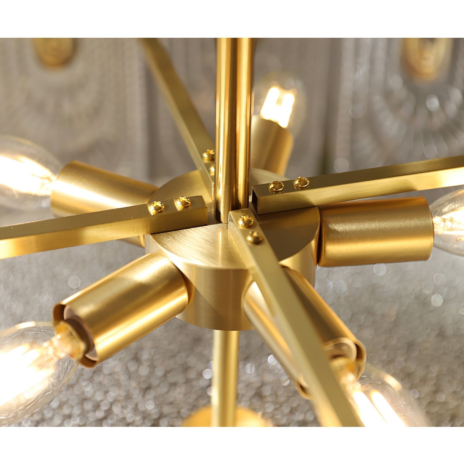 Cashaor Lustre Cristal Laiton Luxe Postmoderne - Neutralighting