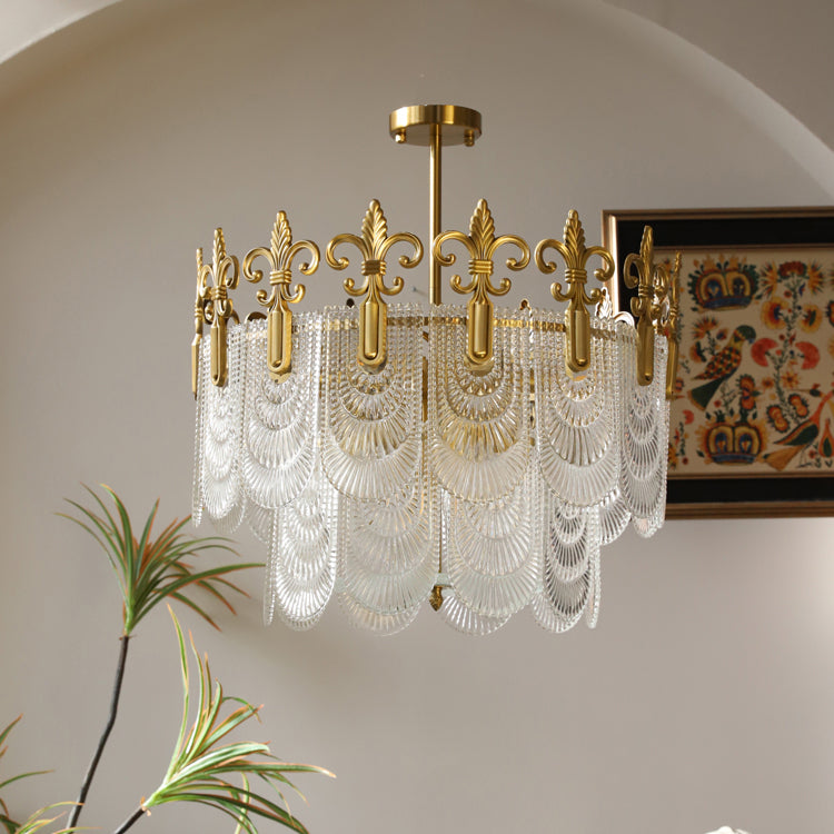 Cashaor Lustre Cristal Laiton Luxe Postmoderne - Neutralighting