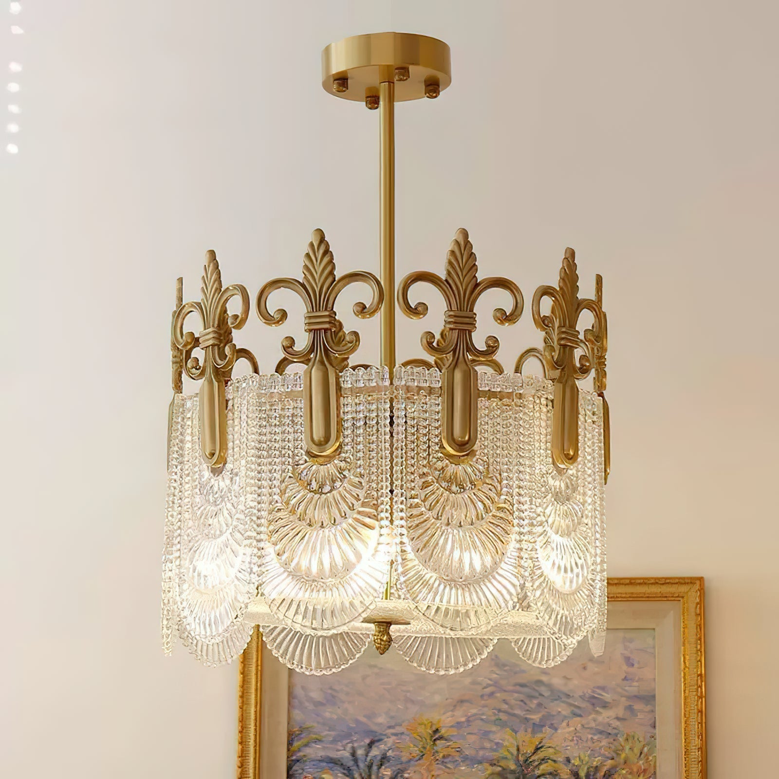 Cashaor Lustre Cristal Laiton Luxe Postmoderne - Neutralighting