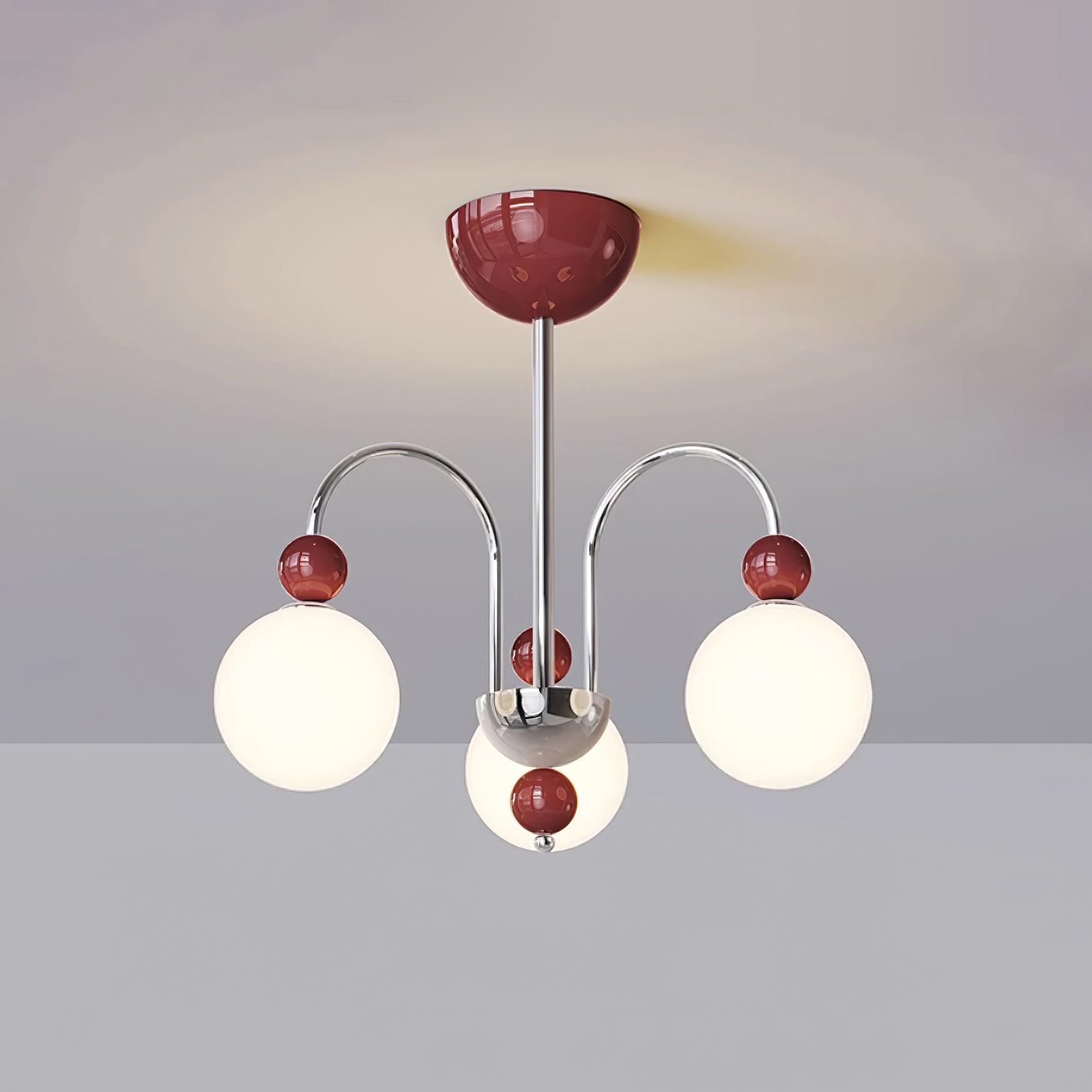 Vierra Lustra Lustre Carisa Rouge Vert Moderne - Neutralighting