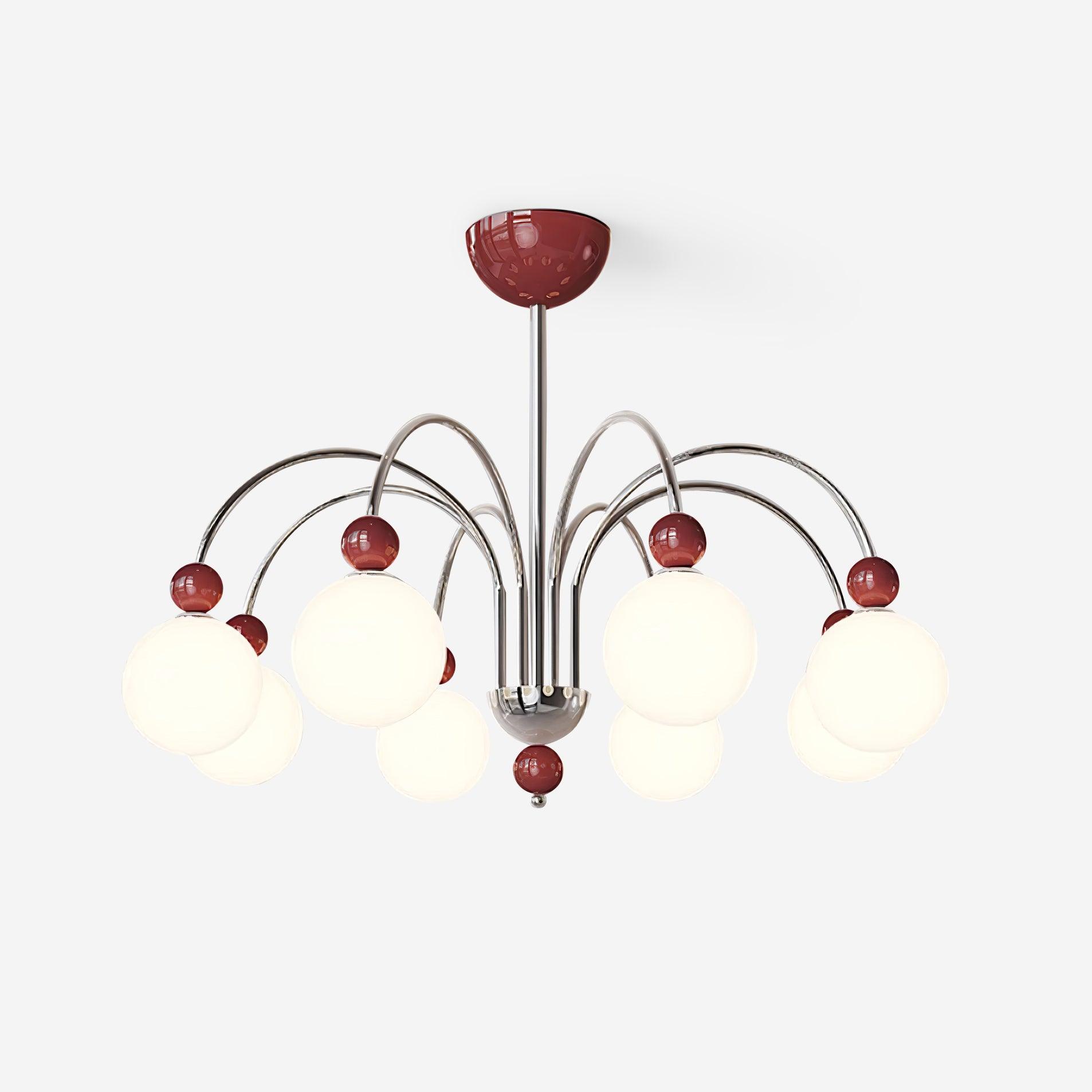 Vierra Lustra Lustre Carisa Rouge Vert Moderne - Neutralighting