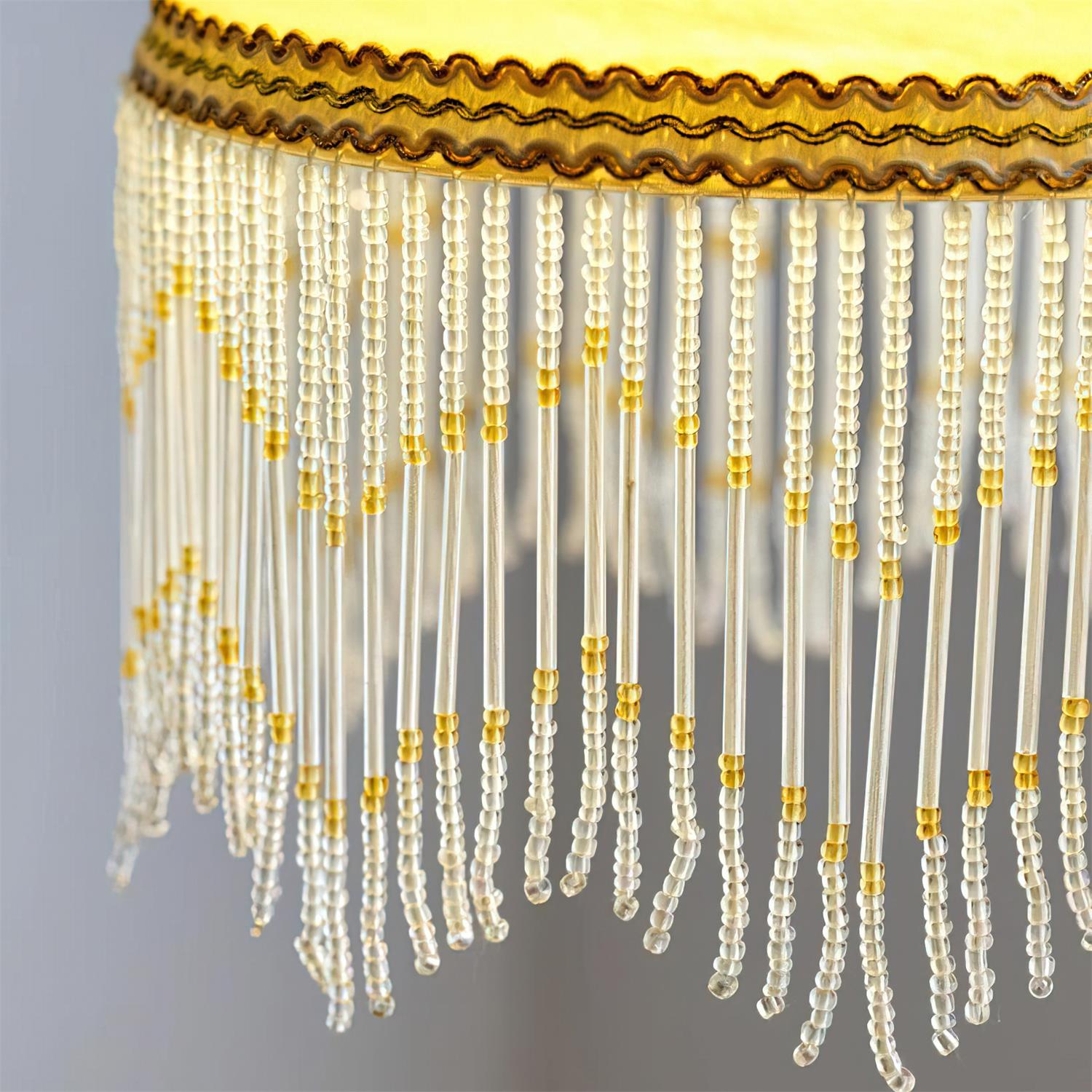 Vili Suspension Lampe à Franges à Pompon Dôme Perlé - Neutralighting