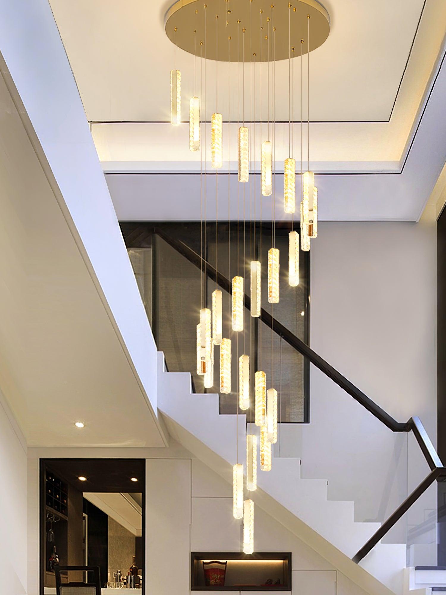 Lustra Lustre Villa Forci Suspension Argentée Moderne - Neutralighting