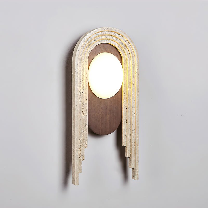Uloryra Applique Murale Minimaliste en Travertin - Neutralighting