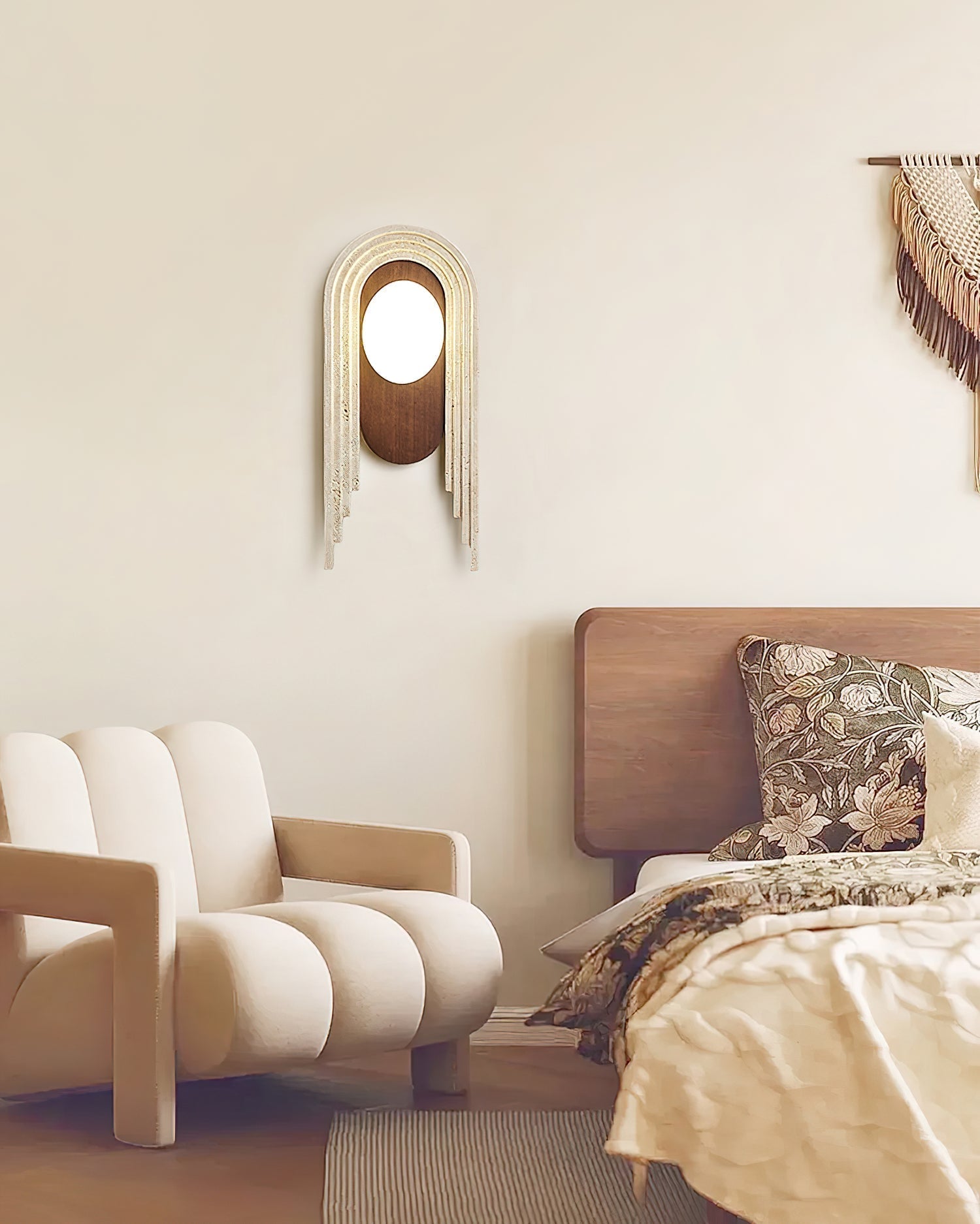 Uloryra Applique Murale Minimaliste en Travertin - Neutralighting