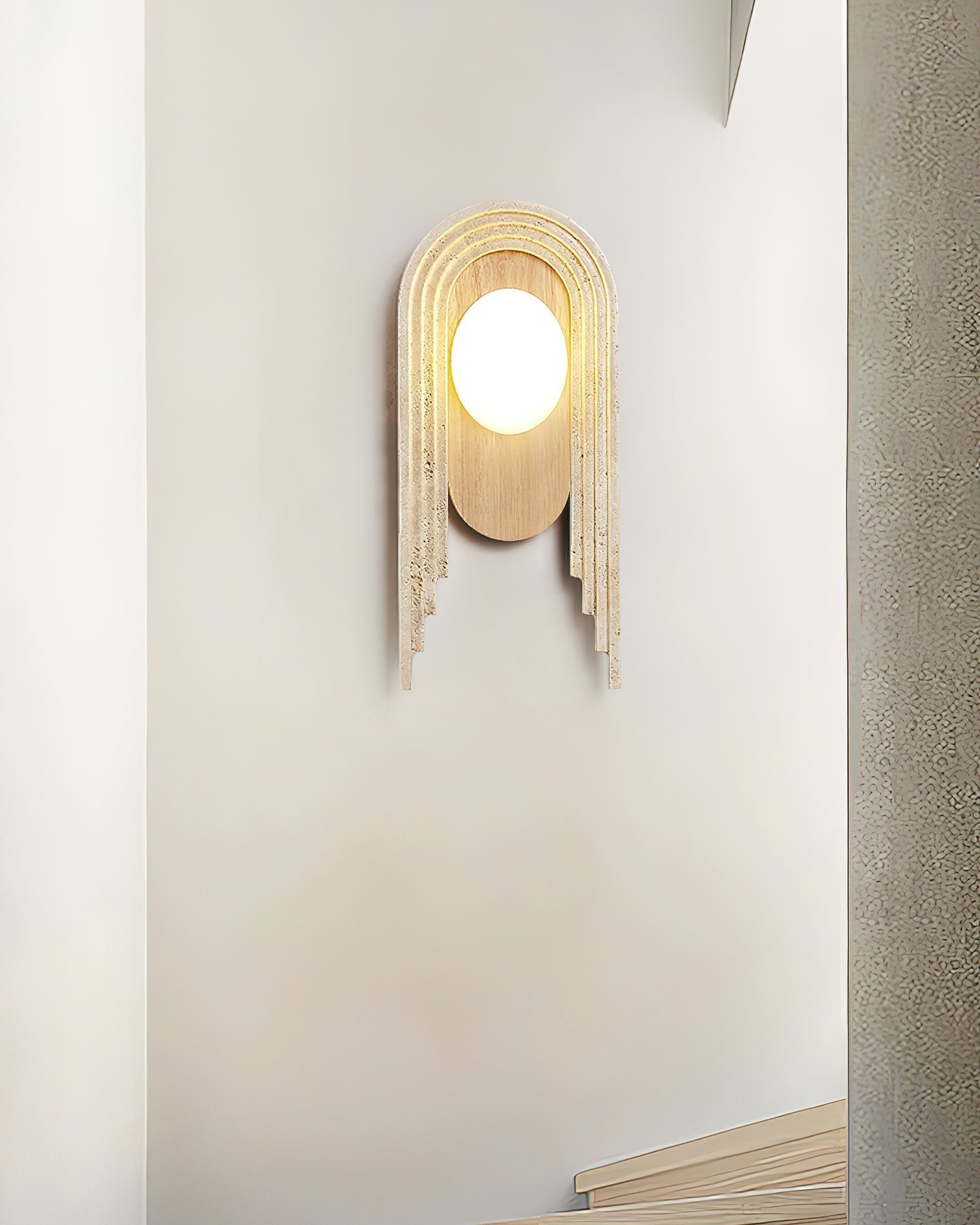 Uloryra Applique Murale Minimaliste en Travertin - Neutralighting