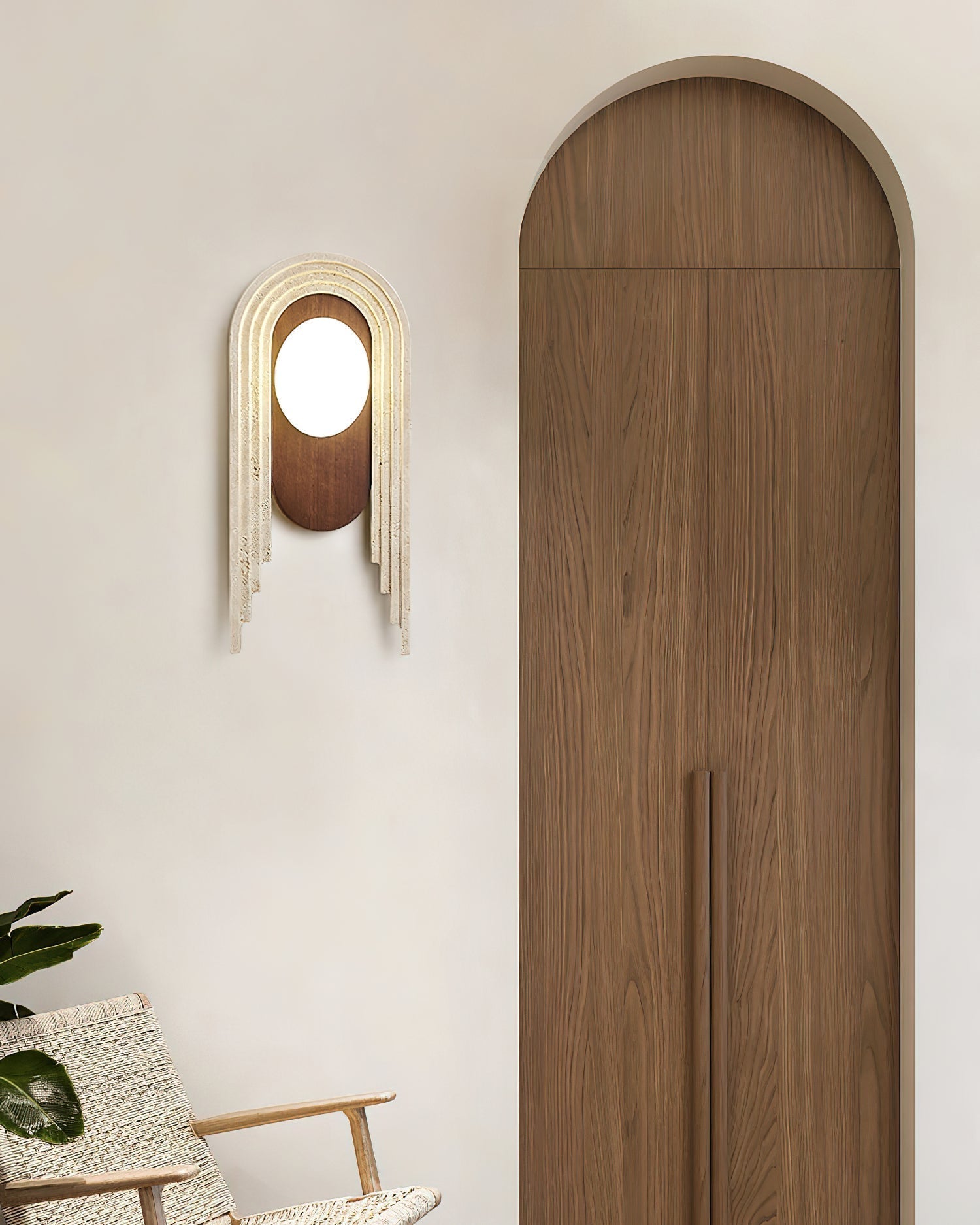 Uloryra Applique Murale Minimaliste en Travertin - Neutralighting