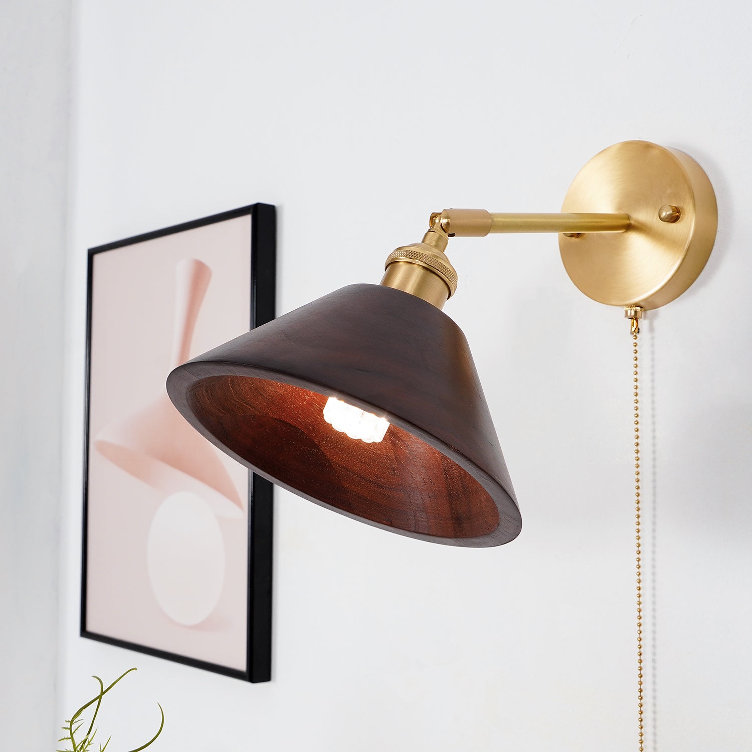 Eira Applique Murale Vintage avec Interrupteur à Chaînette - Neutralighting
