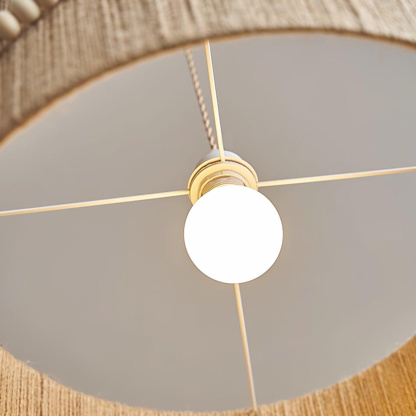 Liviza Suspension en Jute Tissée à la Main en Tissu Biologique Vintage - Neutralighting