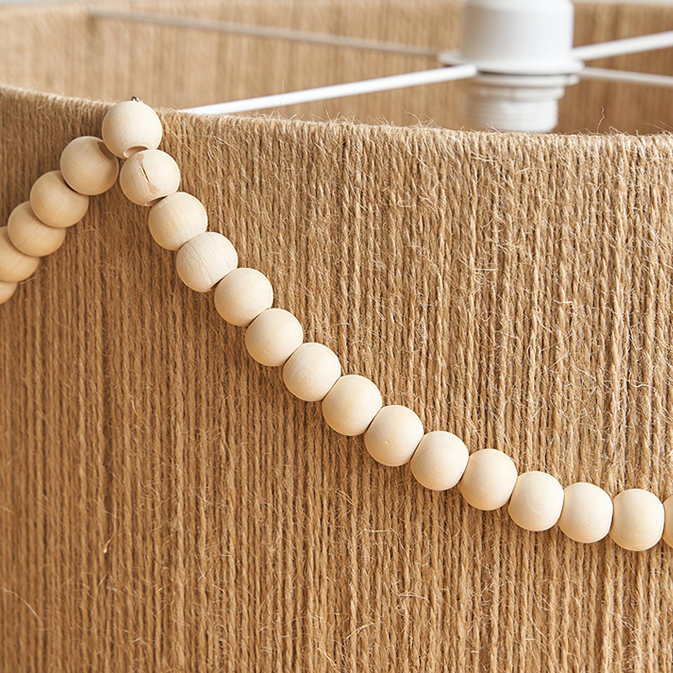 Liviza Suspension en Jute Tissée à la Main en Tissu Biologique Vintage - Neutralighting