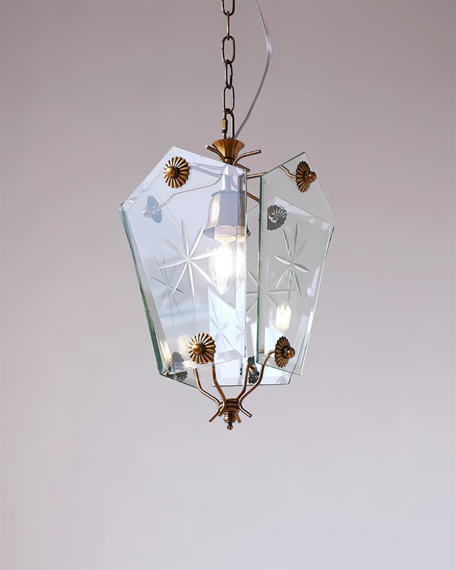 Vintage Suspension Lampe Verre Style Matcha - Neutralighting