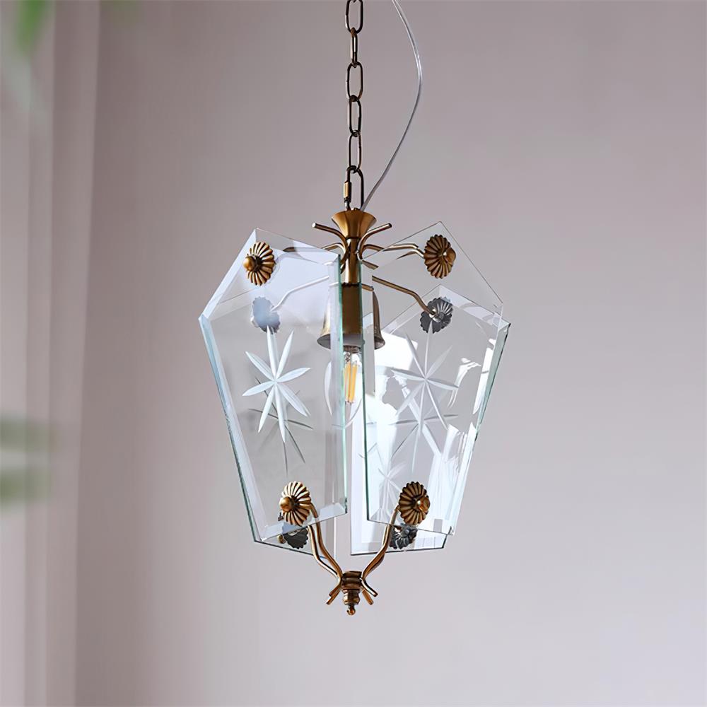 Vintage Suspension Lampe Verre Style Matcha - Neutralighting