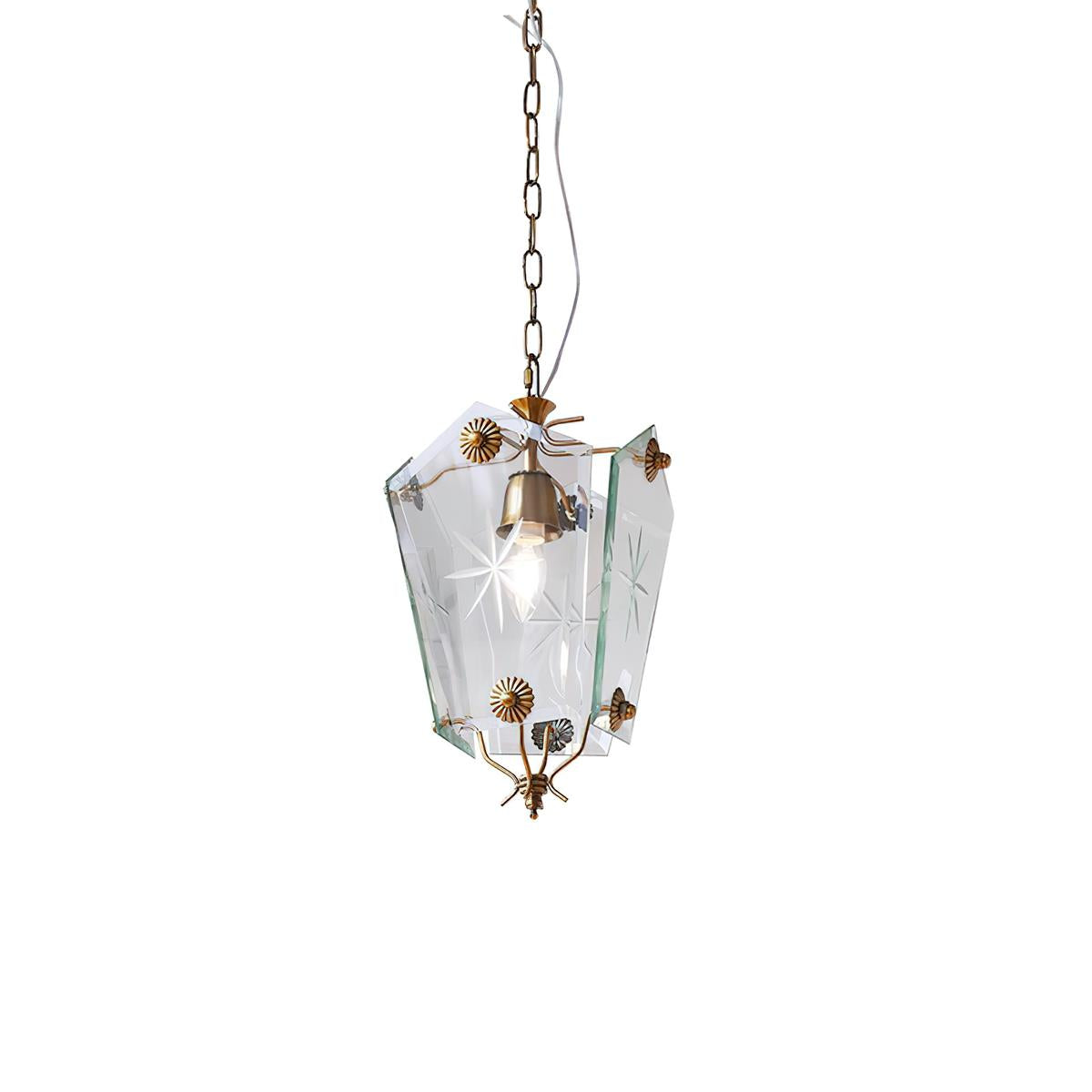 Vintage Suspension Lampe Verre Style Matcha - Neutralighting