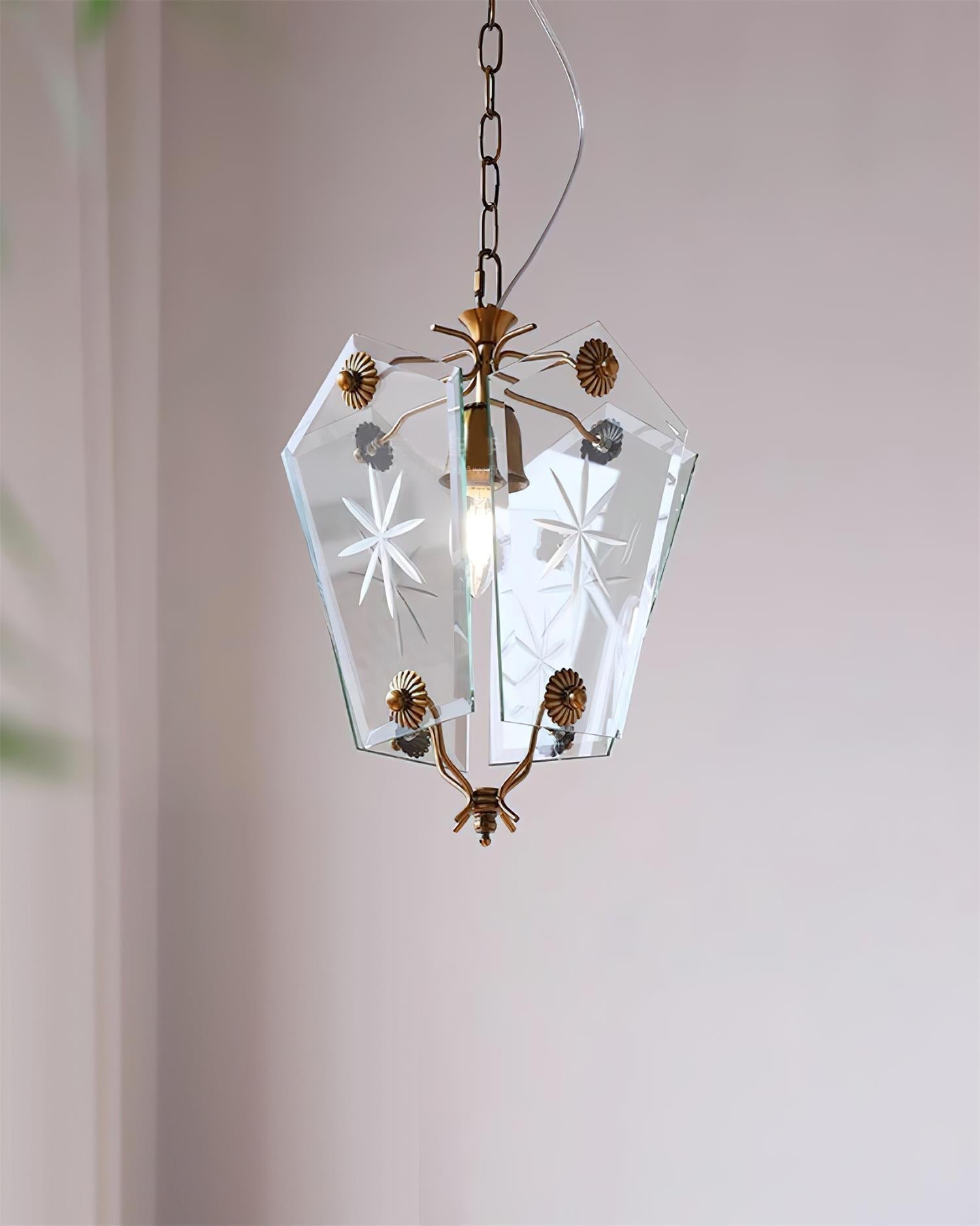 Vintage Suspension Lampe Verre Style Matcha - Neutralighting