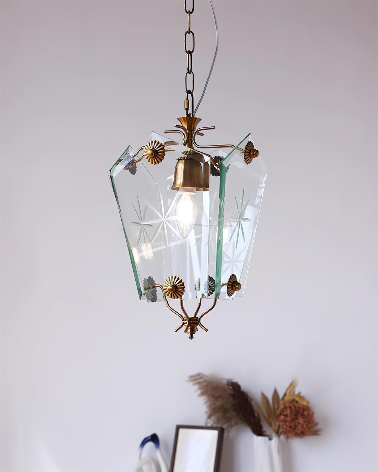 Vintage Suspension Lampe Verre Style Matcha - Neutralighting