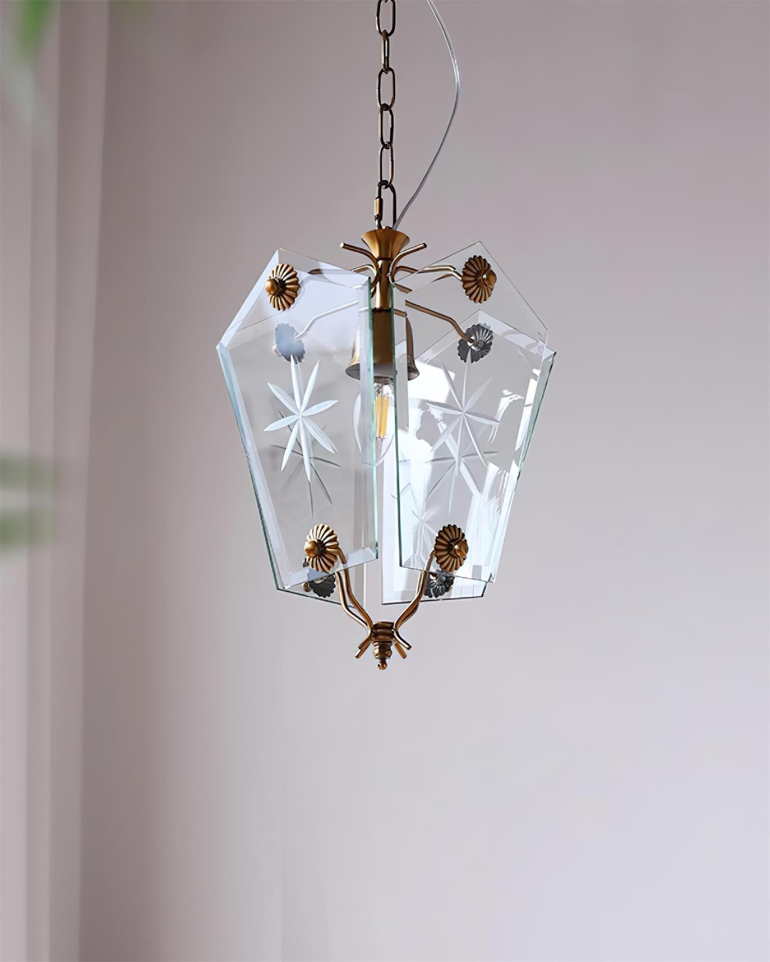 Vintage Suspension Lampe Verre Style Matcha - Neutralighting