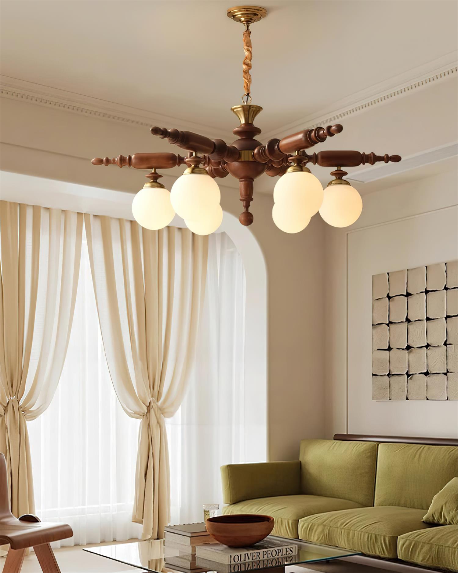 Juvian Wooden Chandelier - Letslighting