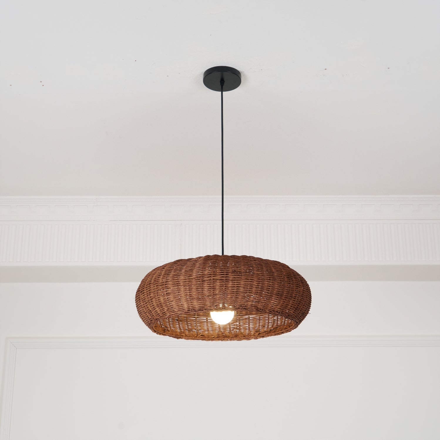 Vintage Rattan Pendant Lamp - Blowlighting