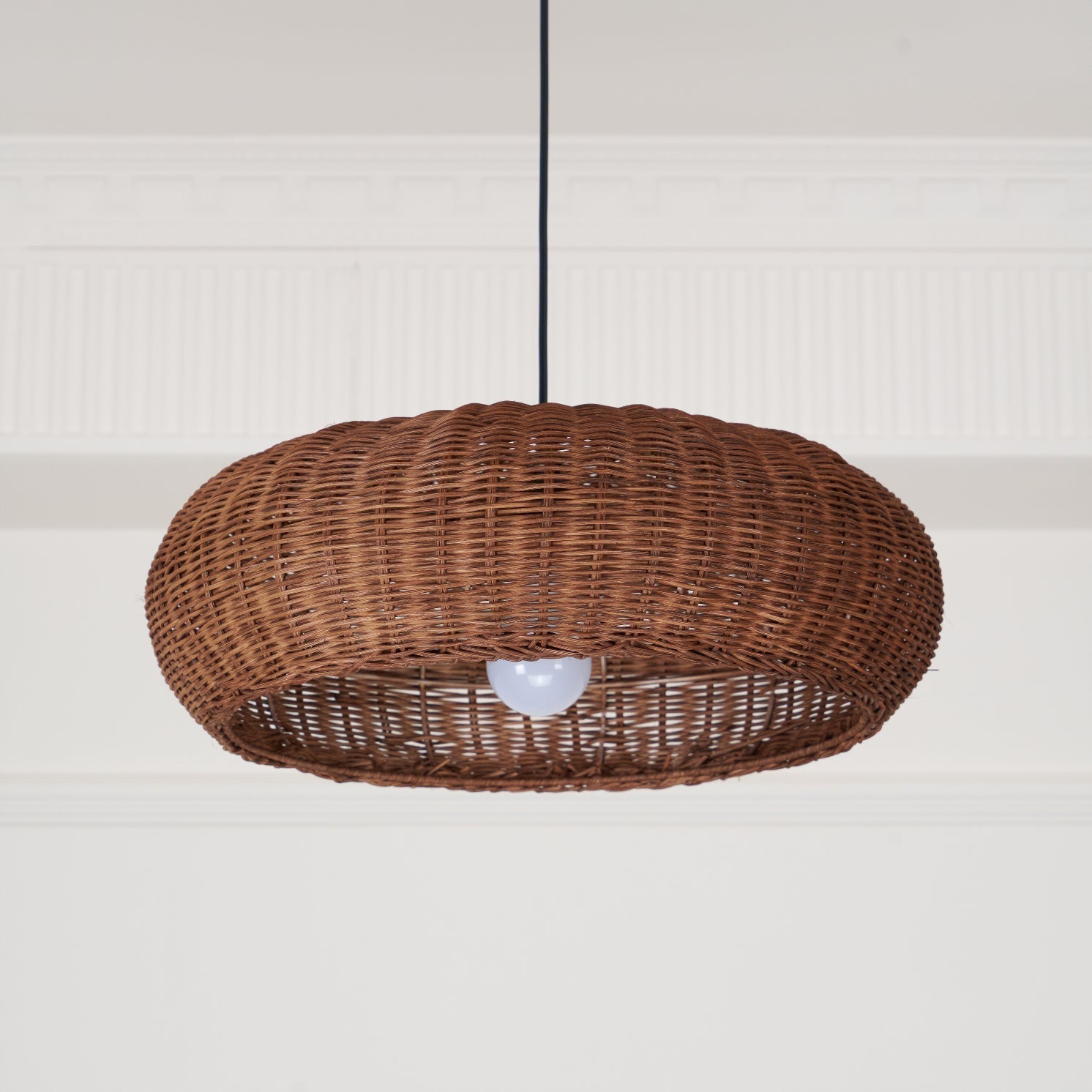 Vintage Rattan Pendant Lamp - Blowlighting