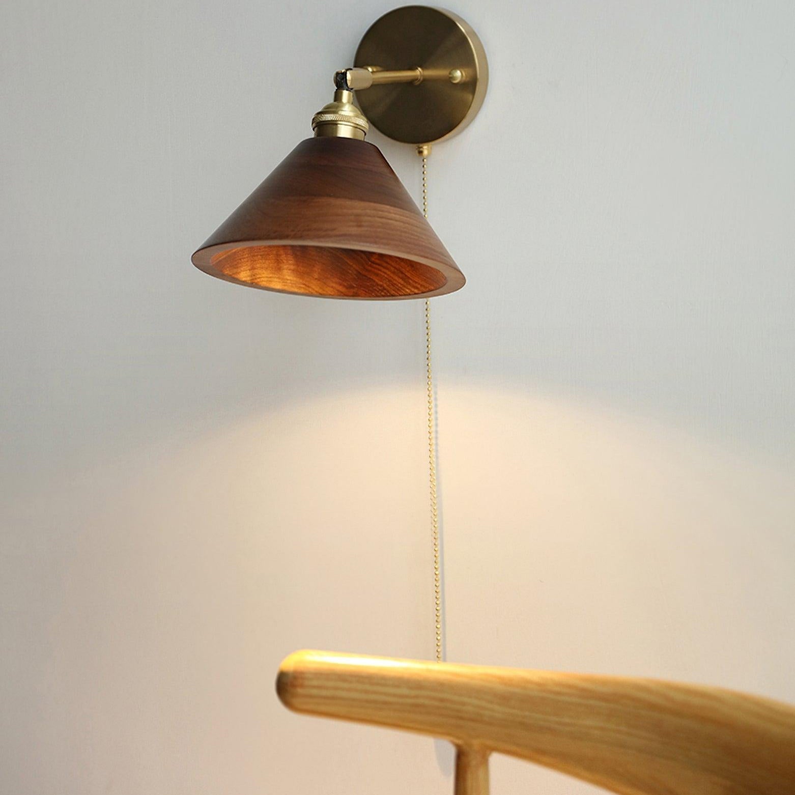 Eira Applique Murale Vintage avec Interrupteur à Chaînette - Neutralighting