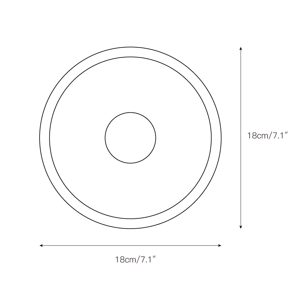 Ollaeos Applique Murale Moderne Disque Marbre - Neutralighting