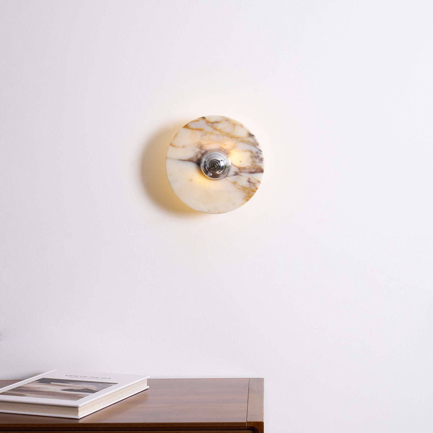 Sfera Applique Murale Moderne LED Disque en Marbre - Neutralighting