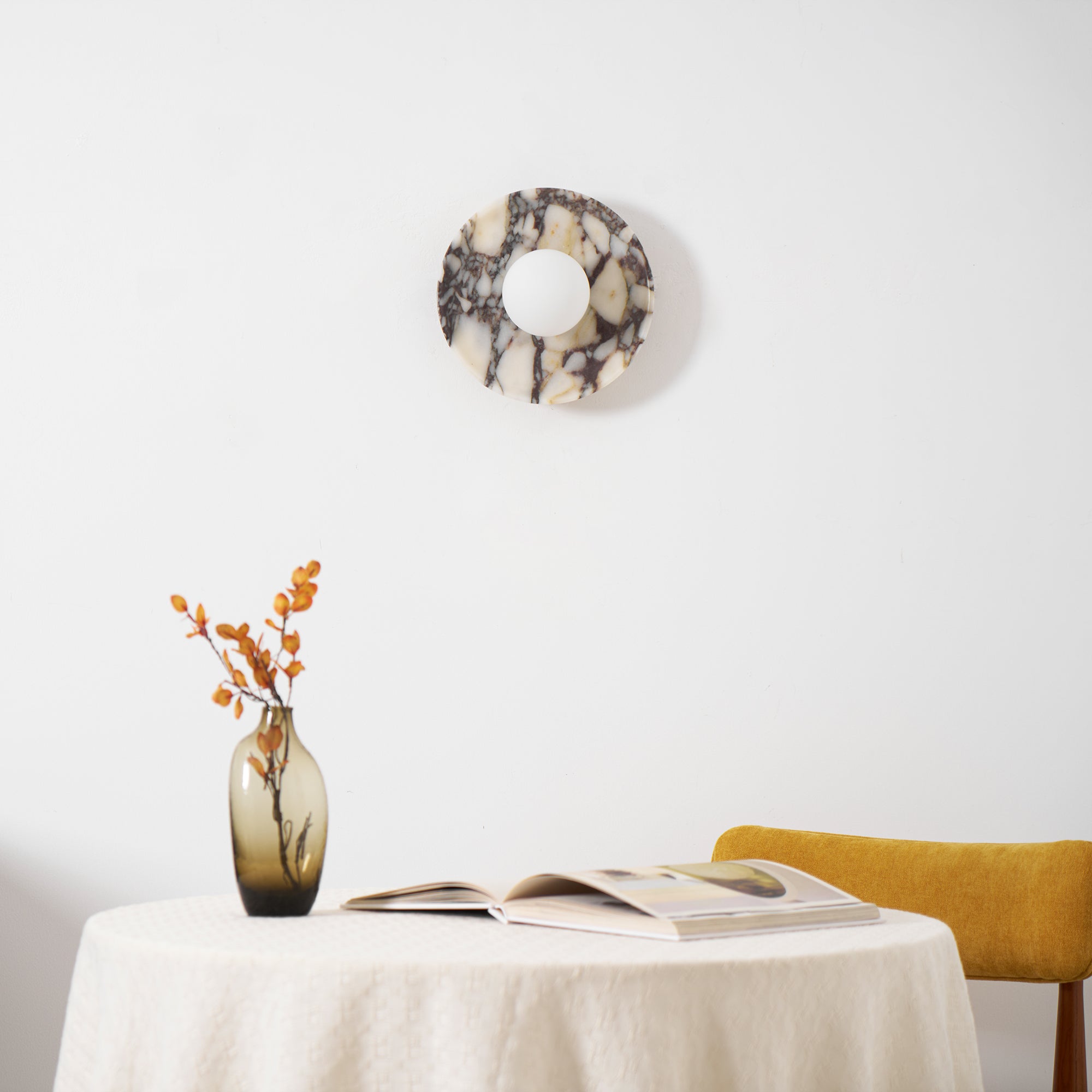 Cacariel Applique Murale Minimaliste Marbre Verre - Neutralighting