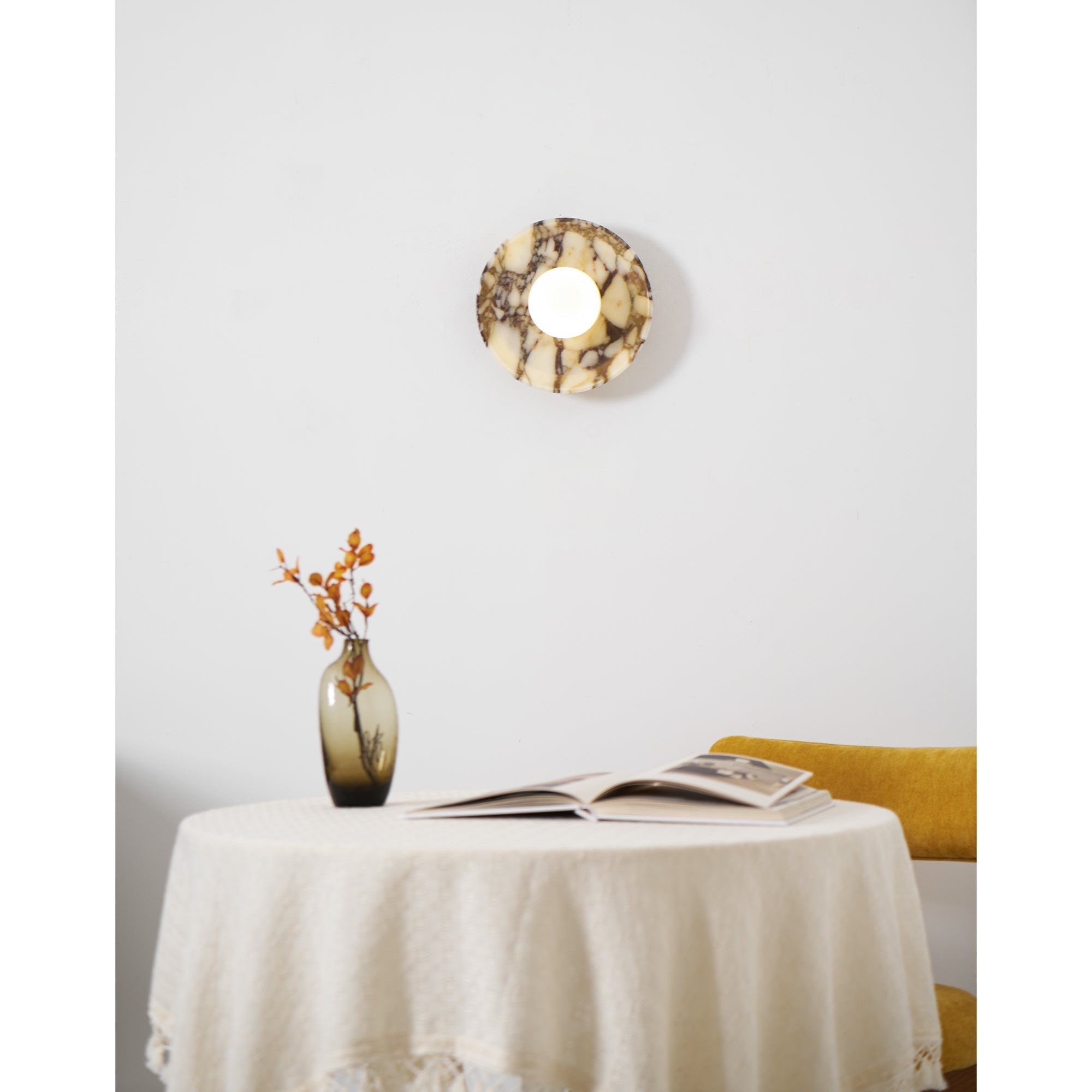 Cacariel Applique Murale Minimaliste Marbre Verre - Neutralighting