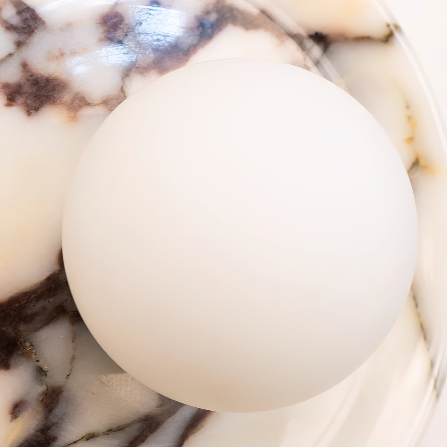 Cacariel Applique Murale Minimaliste Marbre Verre - Neutralighting