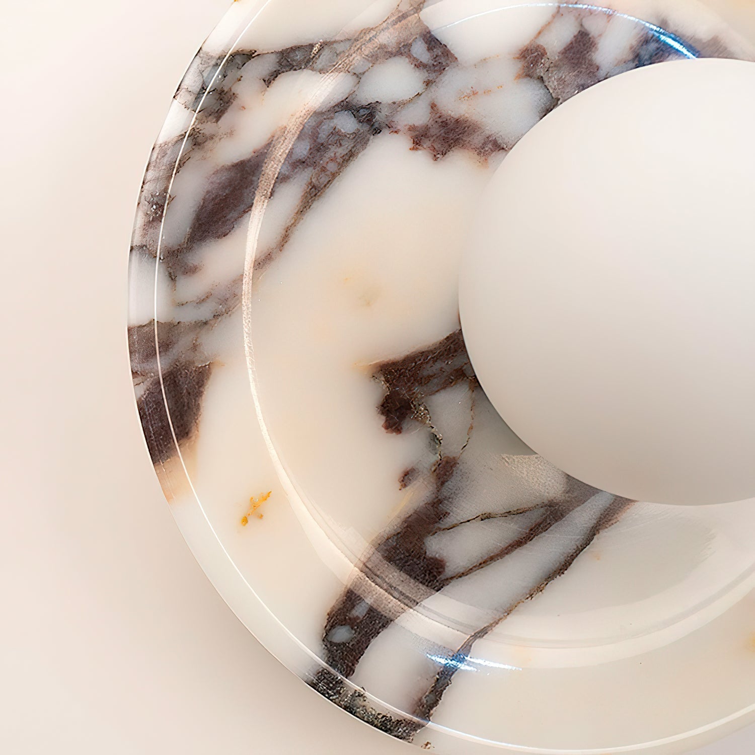 Cacariel Applique Murale Minimaliste Marbre Verre - Neutralighting