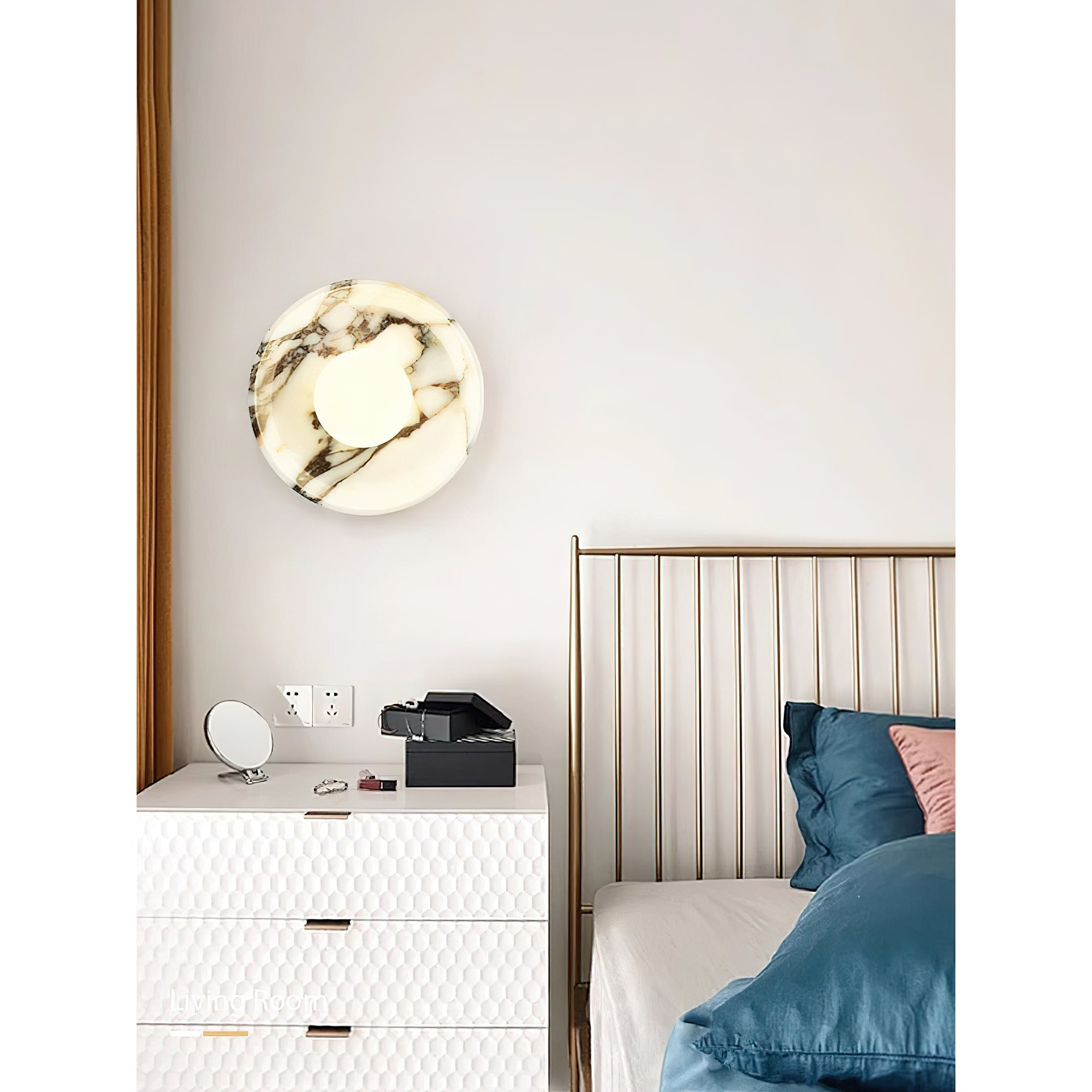 Cacariel Applique Murale Minimaliste Marbre Verre - Neutralighting