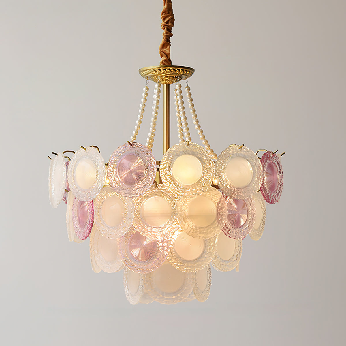 Violaire Lustre Disques Clairs Rose Poudré - Neutralighting