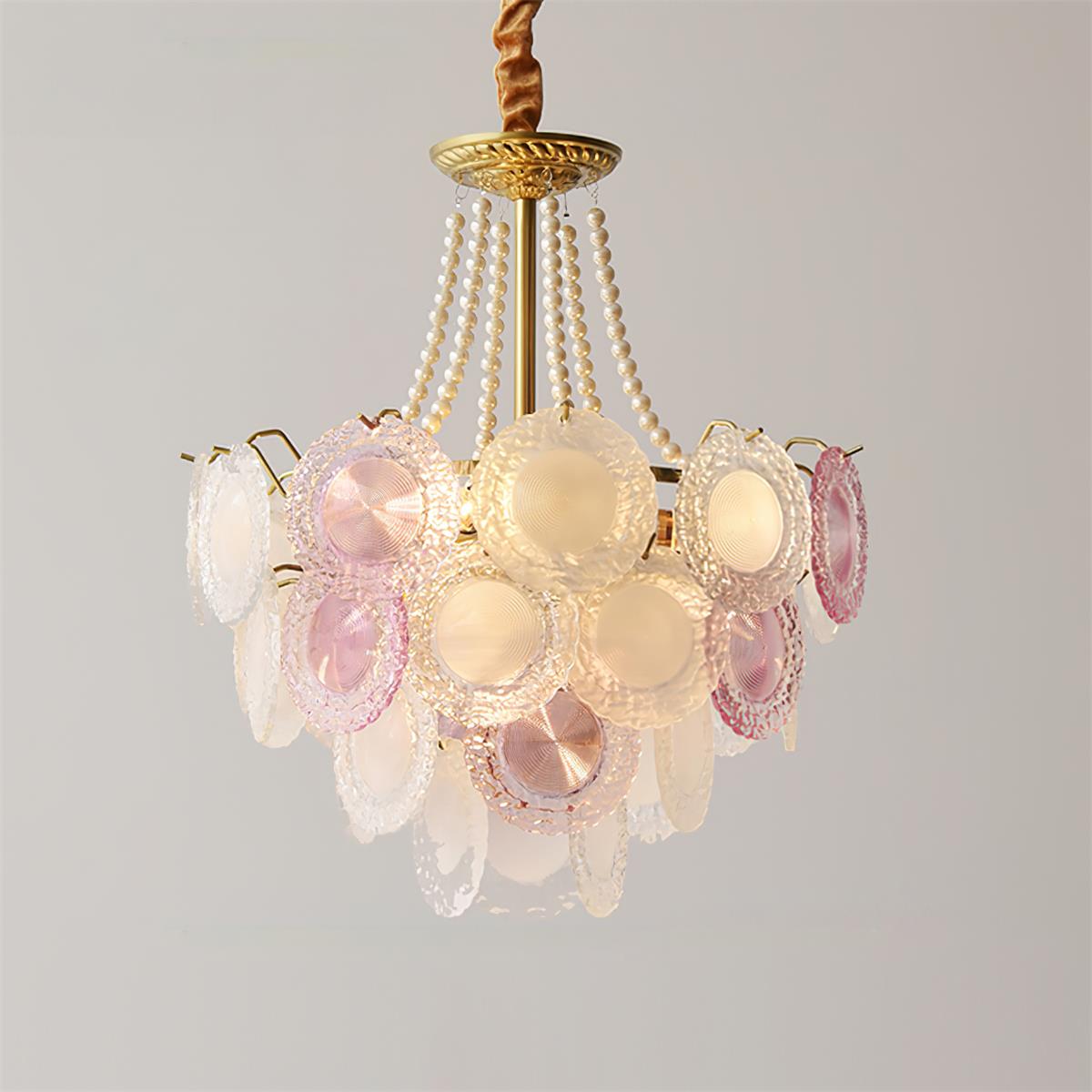 Violaire Lustre Disques Clairs Rose Poudré - Neutralighting