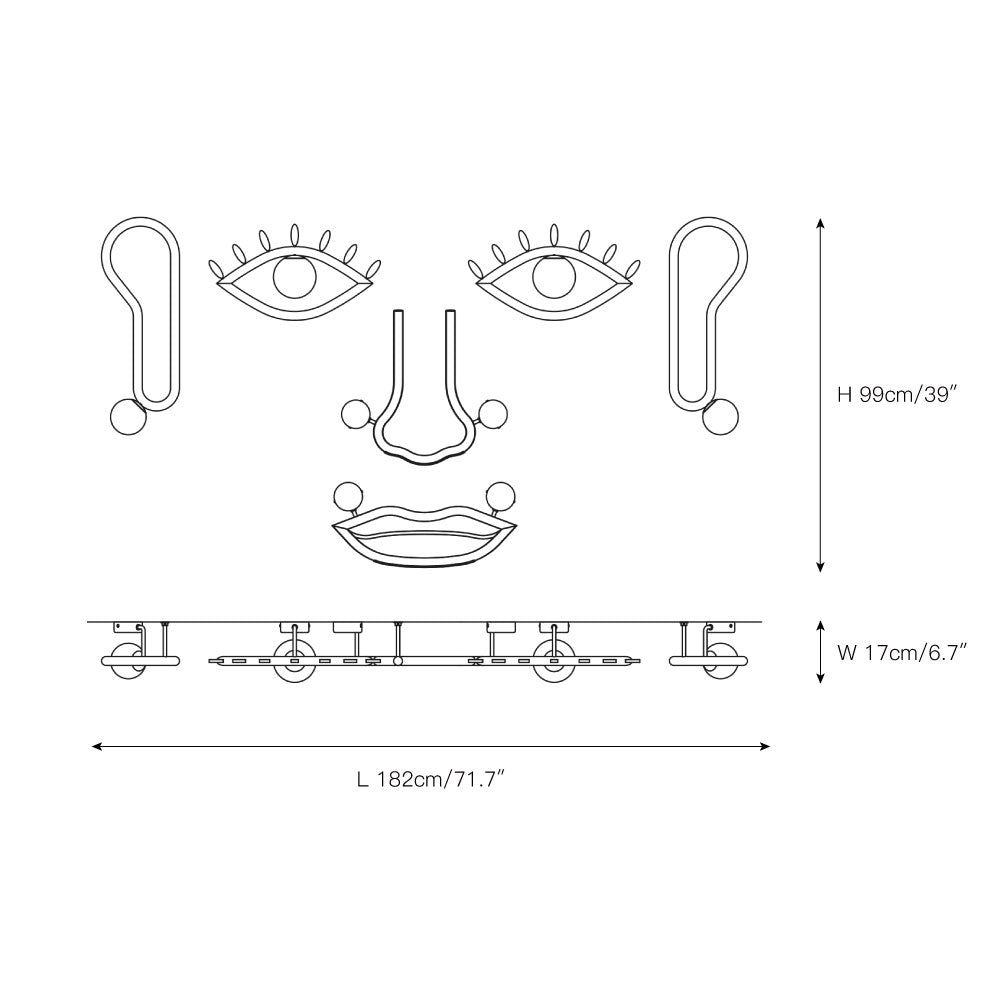 Oldore Applique Murale Laiton Verre Créativité - Neutralighting