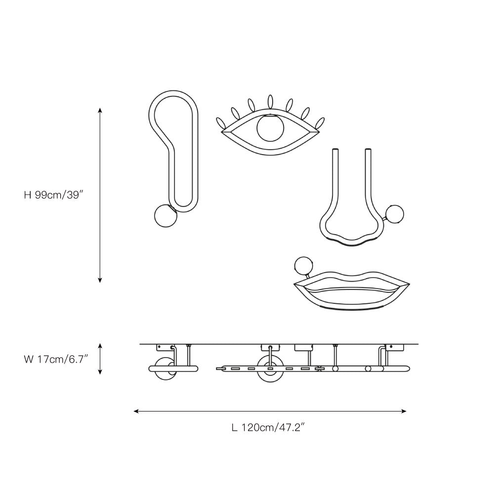 Oldore Applique Murale Laiton Verre Créativité - Neutralighting