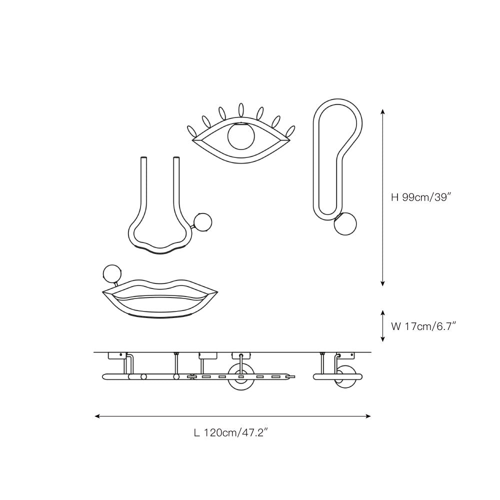 Oldore Applique Murale Laiton Verre Créativité - Neutralighting