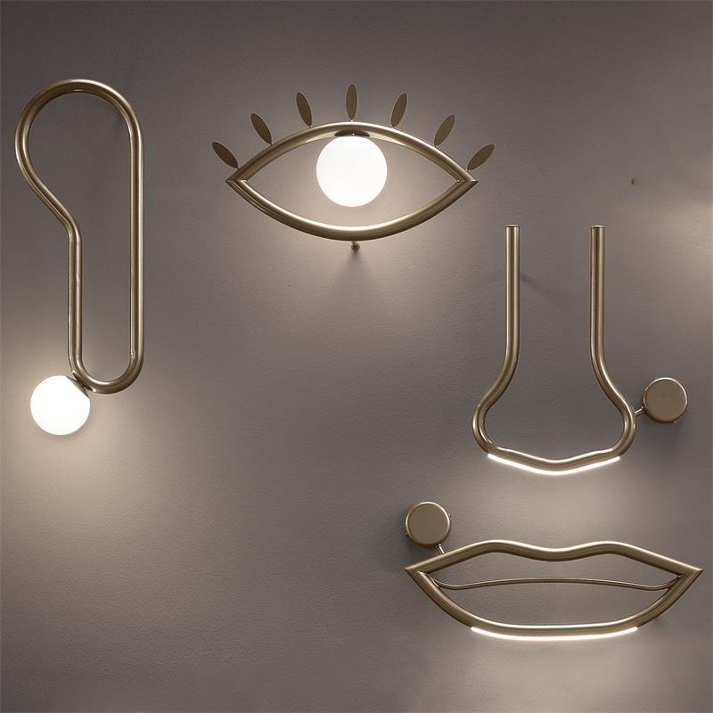 Oldore Applique Murale Laiton Verre Créativité - Neutralighting