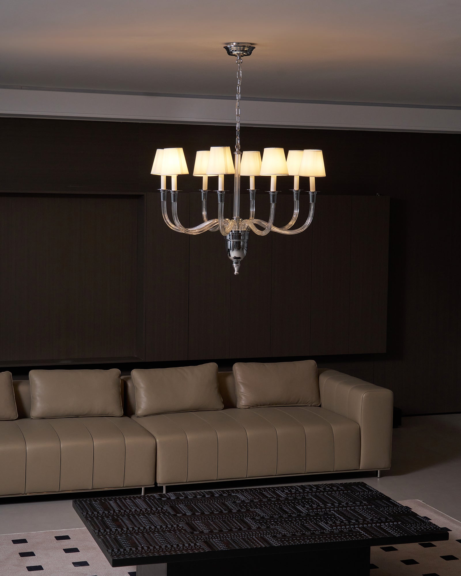 Syvinor Lustre Postmoderne Luxe Cristal Tissu - Neutralighting