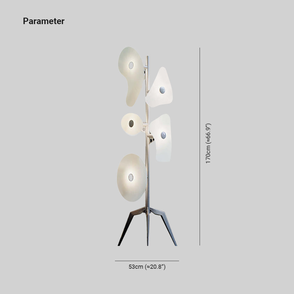 Valentina Lampadaire Design Géométrique Coloré, Métal/Résine, Salon - Neutralighting