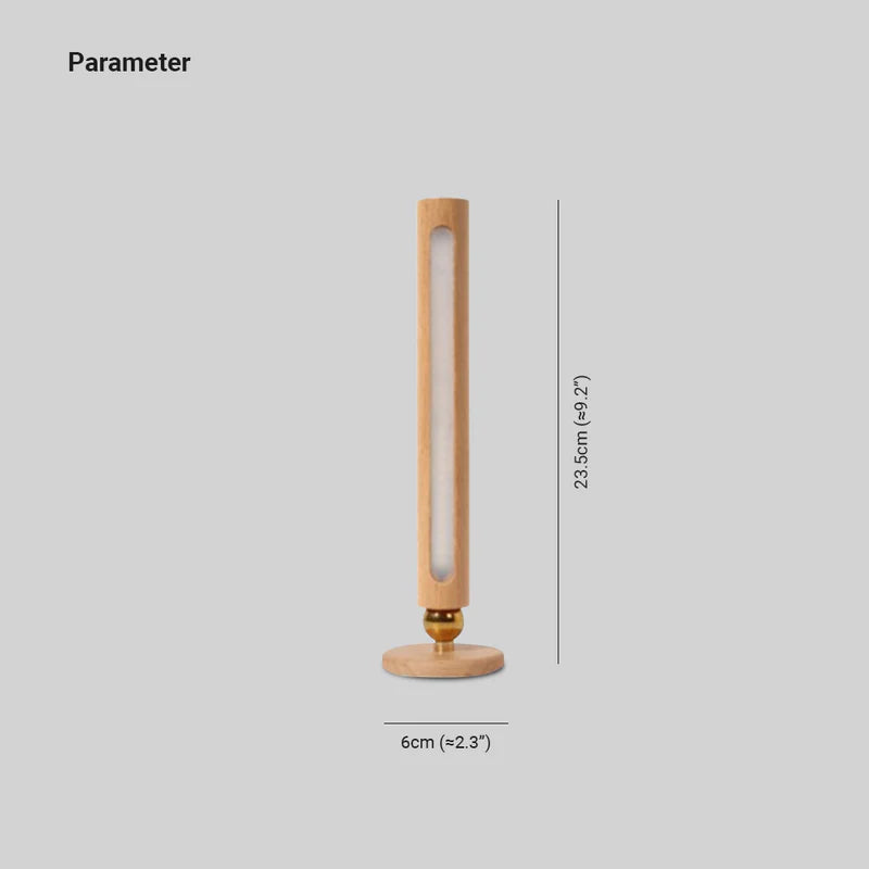 Muto Applique Murale Cylindrique Minimaliste, Bois, Métal/Bois, Chambre - Neutralighting